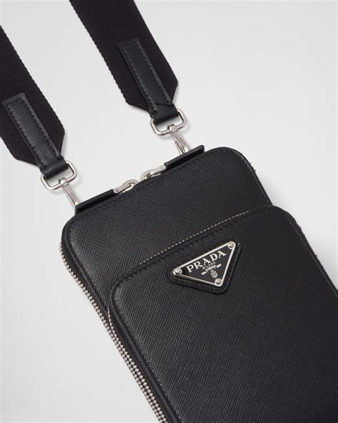 prada leather smartphone case|Black Leather smartphone case .